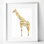 G Is For Giraffe Print, thumbnail 1 of 4