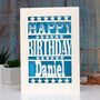 Personalised Happy Birthday Papercut Card, thumbnail 8 of 9