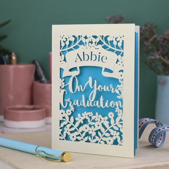 Personalised Papercut Graduation Card, 4 of 7