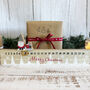 Wooden Santa Advent Christmas Countdown Ruler Red And White, thumbnail 2 of 5
