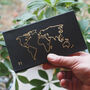 Personalised Leather Passport Case With World Map, thumbnail 1 of 10