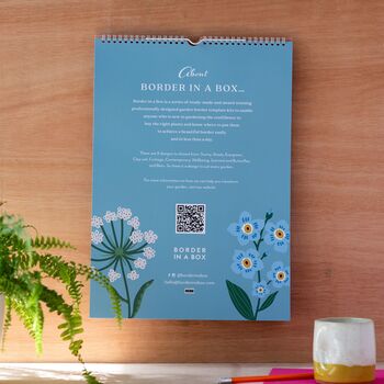 Family Organiser 2025 Wall Calendar Flower Design A3, 2 of 6