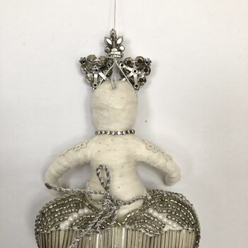 Beaded Christmas Tree Topper 'Pearl', 9 of 10