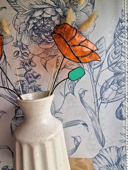 California Poppy Stained Glass Flowers, 2 of 6