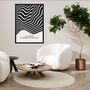 Bauhaus Good Vibrations Black White Art Print, thumbnail 4 of 7