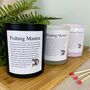 Funny Personalised Fishing Positive Affirmation Candle, thumbnail 1 of 10