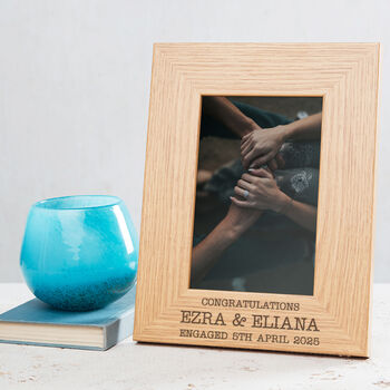 Personalised Engraved Family Photo Frame Gift, 6 of 8