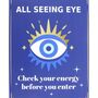 Protection All Seeing Eye Metal Hanging Sign, thumbnail 2 of 3