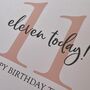 11th, 12th, 14th, 15th And 17th Pink Number Birthday Card, thumbnail 9 of 9