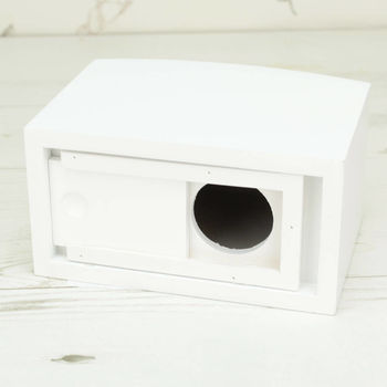 Personalised White Wooden Holiday Fund Money Box, 3 of 5