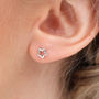 Sterling Silver Mini Star Earrings, thumbnail 2 of 7