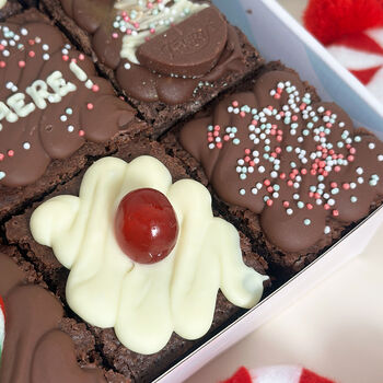 Personalised Christmas Brownie Box, 4 of 5