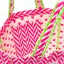 Quilted Tote Bag | Neon Pink, thumbnail 3 of 3