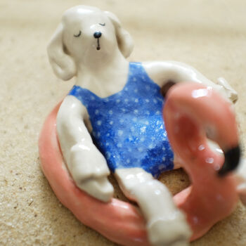 Clay Sunbathing Poodle, 4 of 4