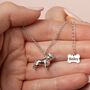 Personalised Pit Bull Sterling Silver Necklace, thumbnail 1 of 11
