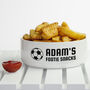 Personalised Footie Snacks Bowl, thumbnail 1 of 3