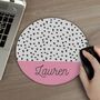 Personalised Dotty Mouse Mat, thumbnail 1 of 4