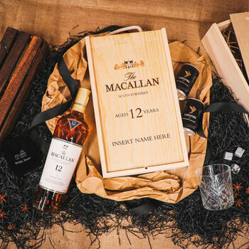 Personalised Macallan 12 Whisky Gift Set, 2 of 5