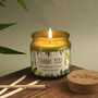Thank You For Watering The Plants • Green Scented Jar Candle • Home Decor, thumbnail 1 of 2