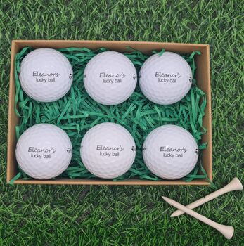 Six Personalised Golf Balls. Four Brands To Choose From. Any Logo, Photo Or Text. Free Gift Box, 9 of 12