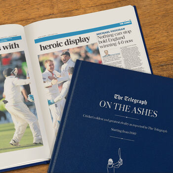 The Ashes Personalised UK Cricket Gift Newspaper Book, 6 of 12