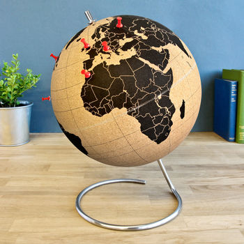 Cork Globe With Pushpins And Accessories, 5 of 6