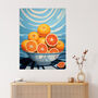 The Orange Bowl Fruity Bright Kitchen Wall Art Print, thumbnail 1 of 6