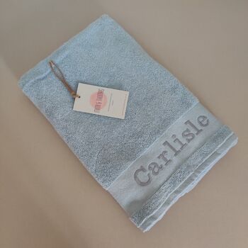 Personalised Premium Cotton Hand Bath Sheet Towel, 6 of 12