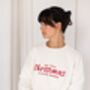 First Christmas As Mummy Embroidered Personalised Sweatshirt Jumper, thumbnail 2 of 9