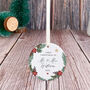 Personalised First Xmas As Mr And Mrs Ornament, thumbnail 6 of 7