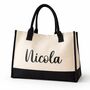 Personalised Heidi Canvas Beach Shoulder Tote Bag, thumbnail 3 of 4