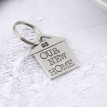 Personalised First Home Housewarming Gift Keyring, 6 of 11