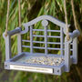 Personalised Wooden Memorial Bench Bird Feeder, thumbnail 2 of 12
