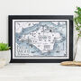 Map Of Isle Of Wight Signed Print, thumbnail 1 of 3