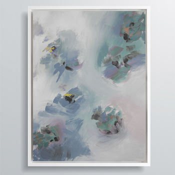 'Rosa Wisp' Framed Giclée Abstract Canvas Print Art, 4 of 6
