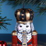 G Decor Nutcracker Hand Painted Decorative Candle Royal Guard Festive Christmas Wax Ornament, thumbnail 3 of 5