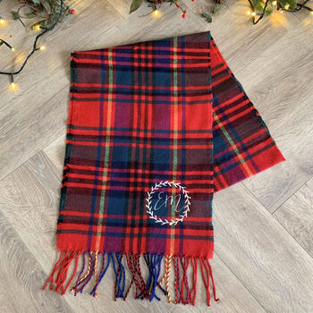 Personalised Women's Traditional Tartan Scarf, 2 of 4