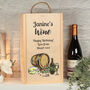 White Or Red Double Wine Bottle Box And Glass Gift Set, thumbnail 3 of 6