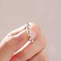 Sterling Silver Cz Leaf Crawler Earrings, thumbnail 5 of 11