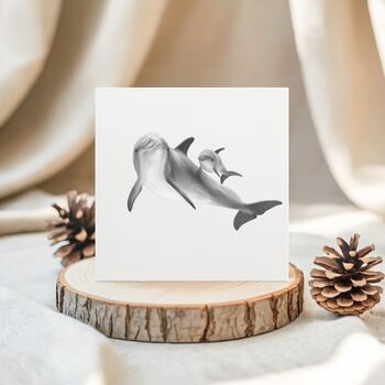 Dolphin Family Hand Drawn Greeting Card, 4 of 7