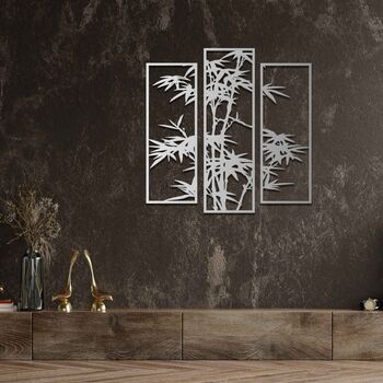 Plywood Bamboo Wall Panels Handmade In The UK For Living Rooms, 6 of 9