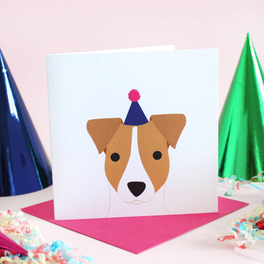 Birthday Jack Russell Card By Heather Alstead Design