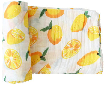 Extra Large Lemon Cotton Muslin, 3 of 3