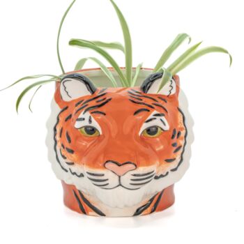Ceramic Tiger Planter Or Vase, 2 of 3