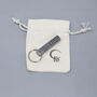 Fathers Day Personalised Hand Forged Keyring, thumbnail 7 of 10