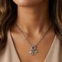 Charm Builder™ Silver Paperclip Chain Clasp Charm Necklace, thumbnail 1 of 12