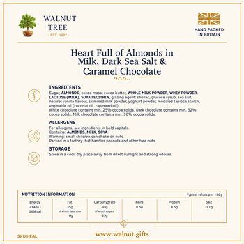 Assorted Chocolate Almond Heart Tin – 300g, 5 of 7