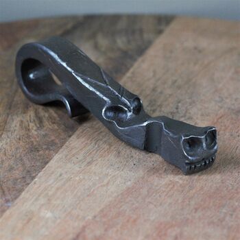 Dragon Head Forged Iron Bottle Opener, 8 of 12
