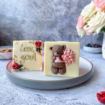 Chocolate Teddy Bear And Flowers, Sweet Box, 11 of 11