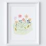 If Mums Were Flowers Quote Art Print Wildflower Garden, thumbnail 2 of 2